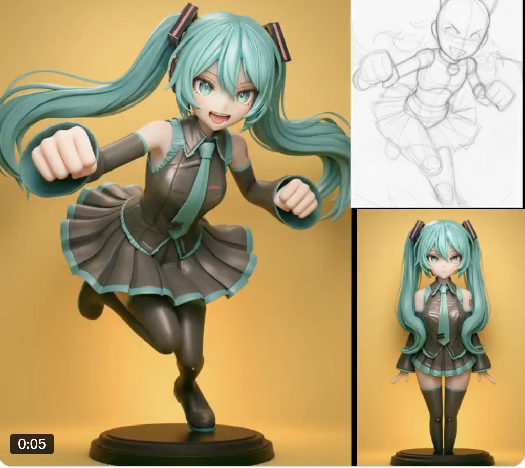 copy the pose of this line art image