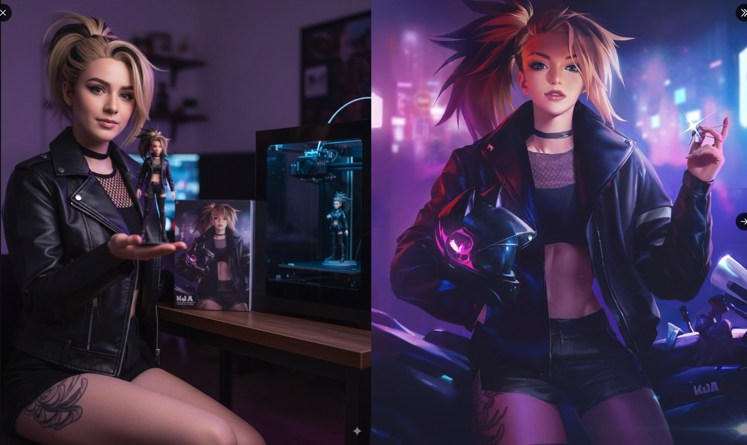 Generate a real-life photo of a cosplayer portraying this character
